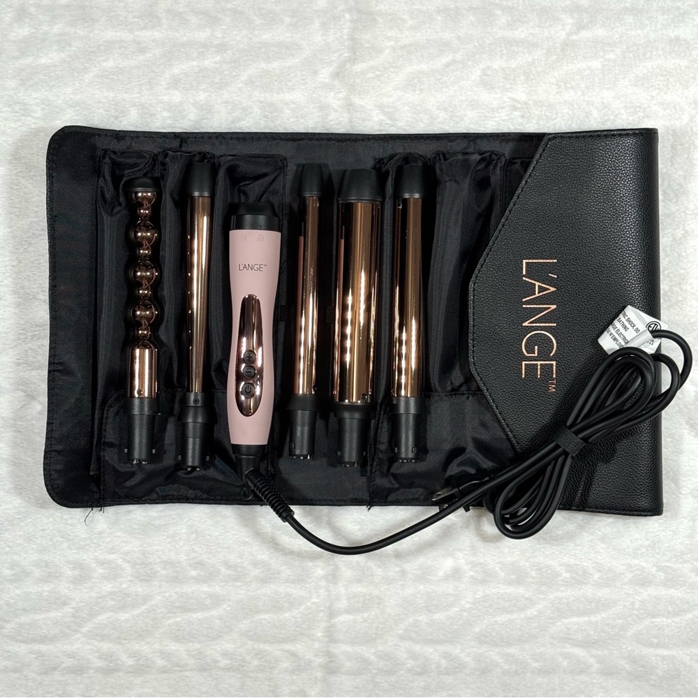 L'ange Hair Styling Tool Set in Black and Pink L’ange Le Cinq